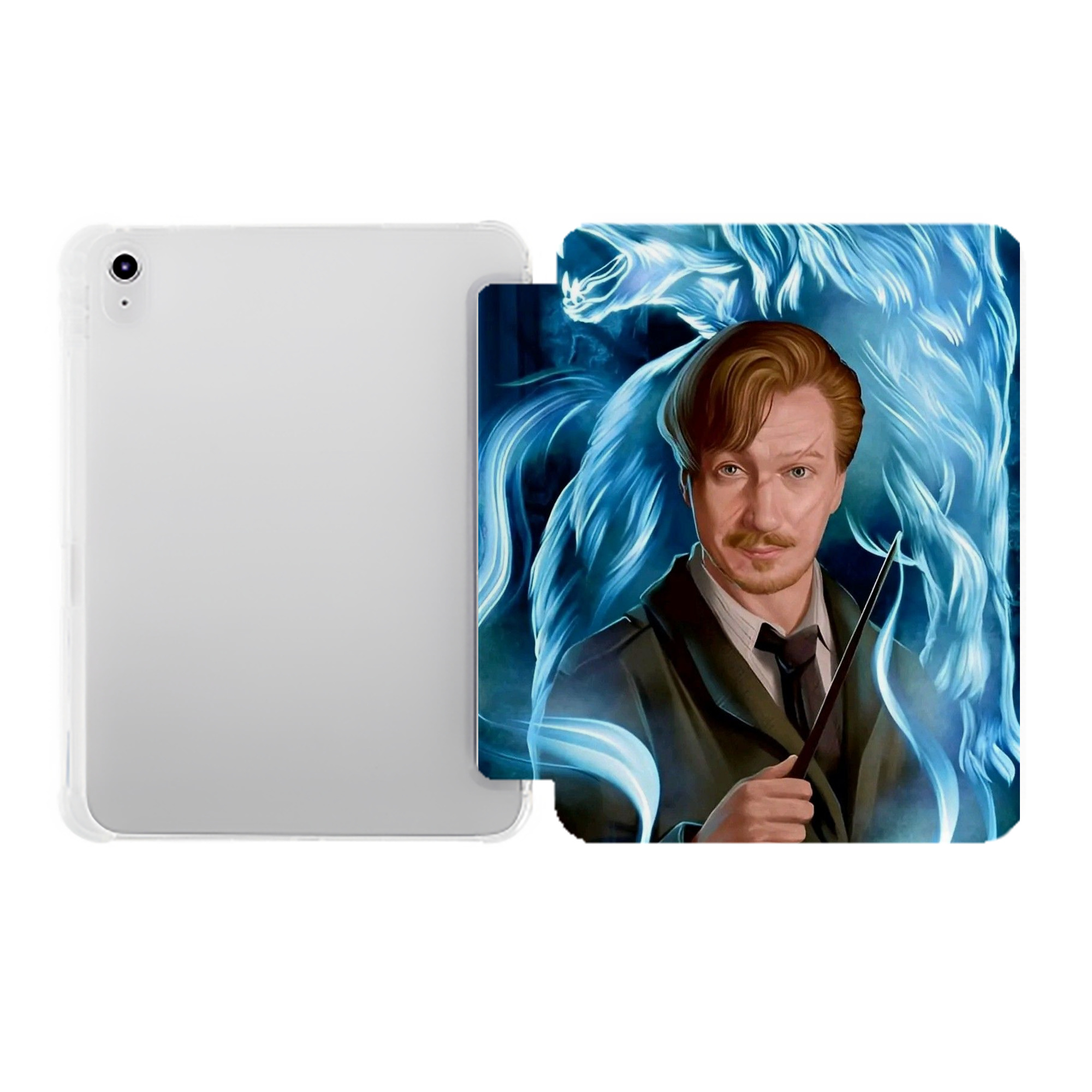 （画像用） Harry Potter ハリー・ポッターシリーズ IPad ケース ペン収納付き 三つ折りスタンド PUレザー×シリコン 対応機種9.5/10.5/10.9インチ